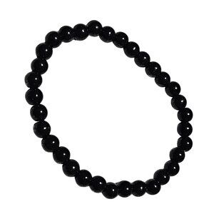Boho Black Beaded Stretch Bracelet Classic Timeless Fashion Jewelry Women
